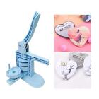 Button Badge Making Machine Heart Shaped Button Making Supplies Compact Punch
