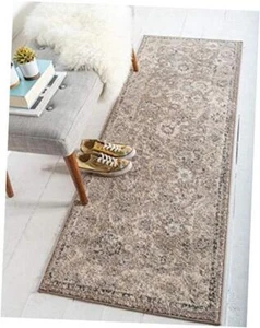 Penrose Collection Area Rug - 2 ft 2 in x 6 ft Runner Light Brown/ Beige - Picture 1 of 7