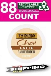 Keurig Twinings Chai Latte Black Tea K-cups 88 Count - Picture 1 of 1