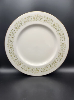 Plato de Cena Royal Doulton Westfield Vintage Años 70 Verde/Amarillo Floral China INGLATERRA Foto 1 de 4