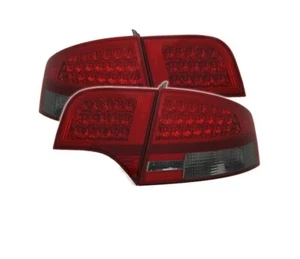set rear lights LED for AUDI A4 B7 saloon 2004 2005 2006 2007 red smoke VT419 - Picture 1 of 3