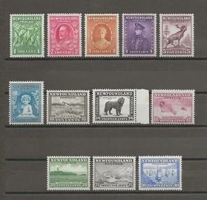 CANADA/NEWFOUNDLAND 1932 SG 209/220 MINT - Picture 1 of 2
