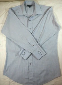 Panhandle Slim Vintage Men's Western Shirt Size Medium Blue Pearl Snaps - Picture 1 of 8