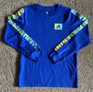 Boy’s Adidas Long Sleeve Shirt Bundle. Size Small (8). Blue and Black - Picture 1 of 9