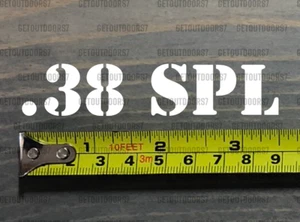 .38 38 SPL Spezial Aufkleber Sticker 3,5" Munitionsdose Box Munitionskiste STANZUNG XO - Bild 1 von 1
