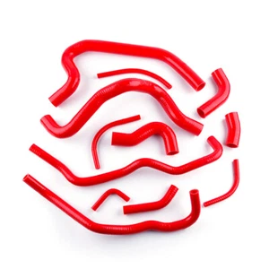 For Toyota MR2 MK1 AW11 4A-GE 84-89 85 86 MT Silicone Radiator Hose Kit Red Set - Picture 1 of 6