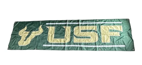 USF Bulls Outdoor Banner Flag 24x95 Man Cave Garage University of South Florida Cover