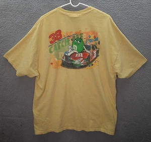 Chase Authentics Shirt Adult Large Yellow Nascar Elliott Sadler #38 Grunge Y2K - Picture 1 of 8