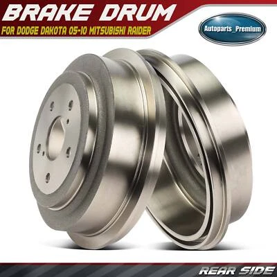 2x Tambor de freno trasero pasajero y conductor para Dodge Dakota 05-10 Mitsubishi Raider Foto 1 de 4