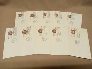 USPS Postcards - FIRST DAY ISSUE - Lot of 10 - UX58 (PCFD-UX58B) - Foto 1 di 1