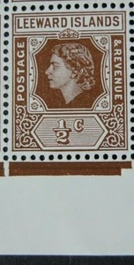 LEEWARD ISLANDS 1954 SG126 QEII ½c. BROWN - MNH - Picture 1 of 1