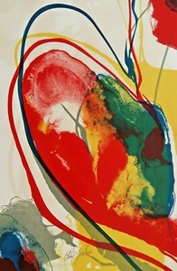 Paul JENKINS (1923-2012) Original Lithographie auf Arches Bütten, Paris 1972 ! - Bild 1 von 9