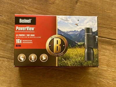 Binoculares compactos Bushnell PowerView 16x32 NUEVOS SELLADOS Foto 1 de 4