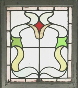 Antique Stained Glass Window Eight colors of Glass Fantastic Floral       (2592) - Picture 1 of 6