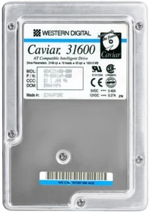 Western Digital CAVIAR 31600 WDAC31600-00H 1.6GB 5200U/Min Ata Ide 3.5 " Inch - Picture 1 of 3