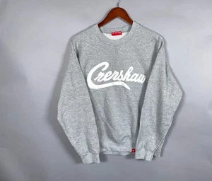 Marathon Crenshaw Sweatshirt Adult Medium Heather Gray Embroidered Crewneck - Picture 1 of 12