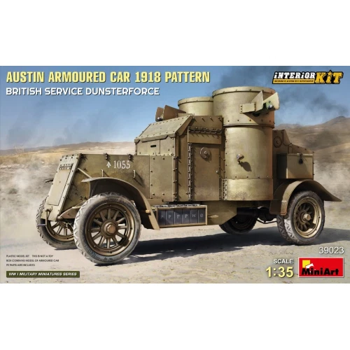 MINIART 1 35 KIT MEZZO MILITARE AUSTIN ARMOURED CAR 1918 PATTERN ART 39023