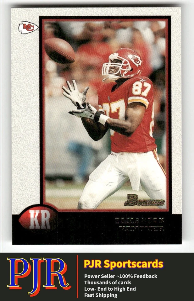 Tamarick Vanover 1998 Bowman #69 Kansas City Chiefs - Image 1 of 2