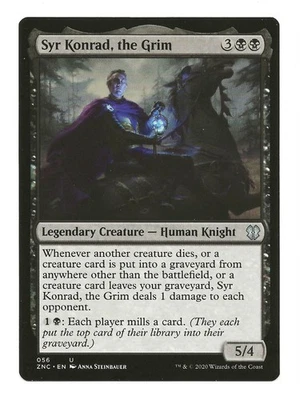 Syr Konrad, the Grim MTG Legendary Creature Card Zendikar Rising 1x NM - Image 1 of 2