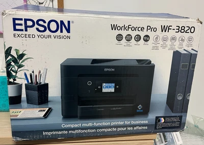 Impresora de inyección de tinta todo en uno inalámbrica Epson WorkForce Pro WF-3820 a color Foto 1 de 4