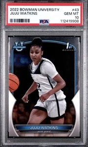 JUJU WATKINS 2022 Bowman U Chrome RC PSA 10 gemme ottime condizioni USC Trojan - Foto 1 di 2