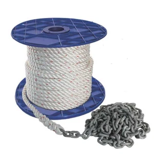 Kit ancora, catena calibrata zincata + cima - Foto 1 di 5