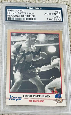Floyd Patterson GEM 1991 Boxing Card Deceased 2006 PSA/DNA Authenticated - Image 1 of 2