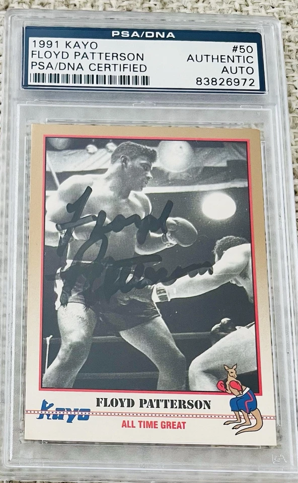 Floyd Patterson GEM 1991 Boxing Card Deceased 2006 PSA/DNA Authenticated - Image 1 of 2