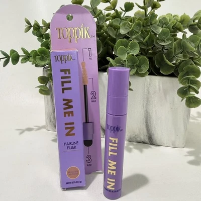 Relleno Toppik Fill Me In Hairline - RUBIO MEDIO - 0,176 oz/5 g Foto 1 de 4
