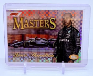 2024 Topps Finest Formula 1 F1 Lewis Hamilton Masters Checker Refractor Chrome - Picture 1 of 2