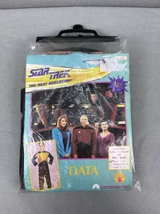 Rare Vintage Star Trek Data Costume By Rubies Sz Small 4-6 - Picture 1 of 5
