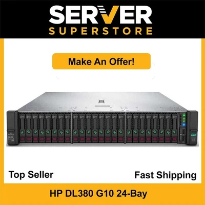 HP ProLiant DL380 G10 Server 2x Gold 6138 =40 Cores P408i 128GB RAM 4x 900GB SAS - Image 1 of 4
