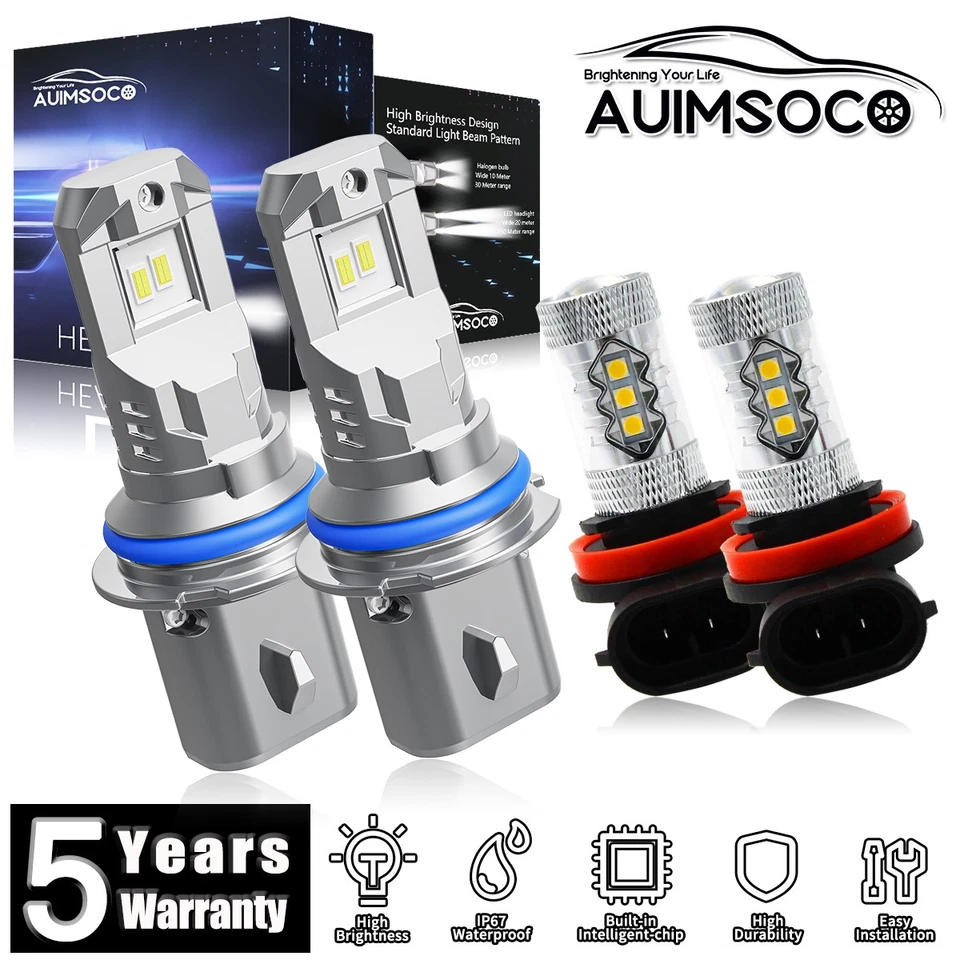 For Chevrolet Equinox 2005-2009 Sport Utility 4-Door LED Headlight Bulbs 80000LM - Image 1 of 4