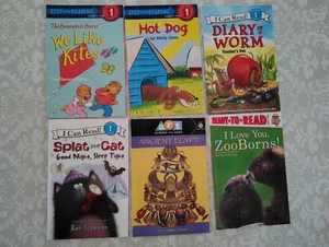 I Can Read Step Into Reading Level 1 Egypt Splat the Cat Berenstain Book LOT - Picture 1 of 7