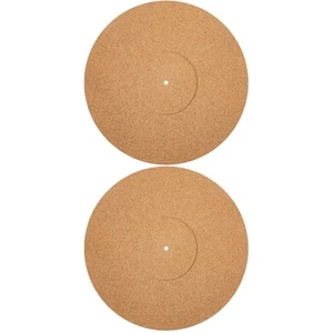 2 PIEZAS Tapete de Corcho Vinilo Deslizable Tocadiscos para Discos Cojines - Imagen 1 de 12