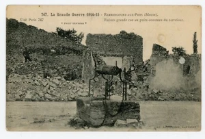CPA, Guerre 1914-1915 Rembercourt aux Pots ruines grande rue au puits commun - Imagen 1 de 2