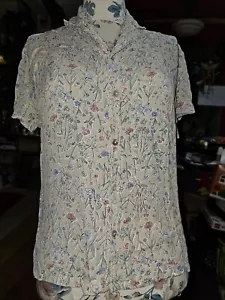 Beautiful Jackpot By Carli Gry Floral Blouse Size "4" XL? - Picture 1 of 5