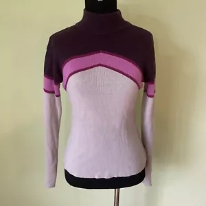 VINTAGE Y2K GAP CREME LILA L/S ROLLKRAGENPULLOVER GRÖSSE LARGE SELTEN 100 % ACRYL - Bild 1 von 6