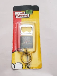 2007 The Simpsons Springfield Rocks Kunststoff Metall Flaschenöffner Schlüsselanhänger Neu in Verpackung - Bild 1 von 3