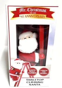 Mr. Christmas Animated Ladder Climbing Santa 17 in Tabletop White Red New in Box - Picture 1 of 12