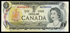 Canada 1 $ 1973 dollar d'erreur centre de coupure #22073