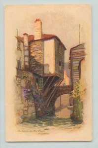 POSTCARD. Polperro House On the Prop Anne Croft A Vivian Mansell - Picture 1 of 2