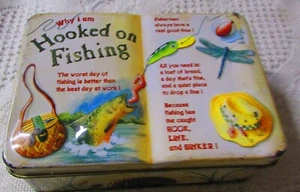 Hooked On Fishing Tin - Picture 1 of 4