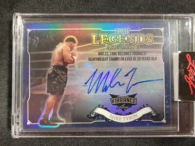 2022 Leaf Vibrance How Legends Are Made Auto Card Mike Tyson #HLM-MT1 (DS) - Image 1 of 2