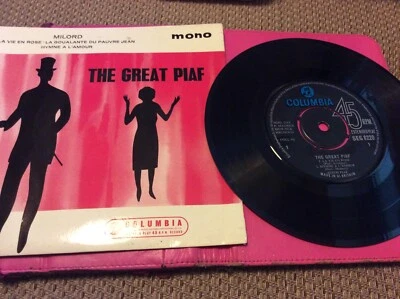 Edith Piaf - The Great Piaf 45 RPM 7"  vinyl EP HMV SEG 8220 - Image 1 of 2