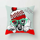 18'' Pillow Case Merry ChristmaXmaGift Designed Polyester Throw Cushion Cover