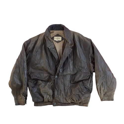 RARA giacca pelle Celine vintage anni 90 ispirazione militare Avirex