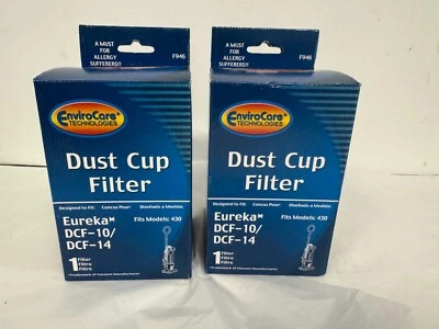 x2 Envirocare Eureka DCF-10/DCF-14 F946 1-Filter Vacuum Cleaner Dust Cup NEW - Image 1 of 4