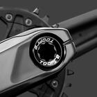 2pcs MTB Bike Crank Cover Screw M20 BB Fixing Bolt with Tool (Black)