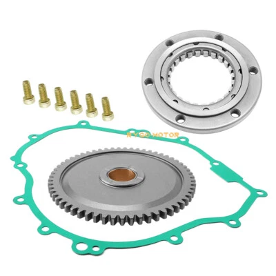 Rueda loca y cojinete del engranaje del embrague de arranque para Yamaha Grizzly 350 YFM350 2007-2014 Foto 1 de 4